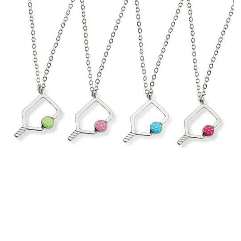 Born to Rally Color Pop Pickleball Necklace | Pickleball Sports Great Value