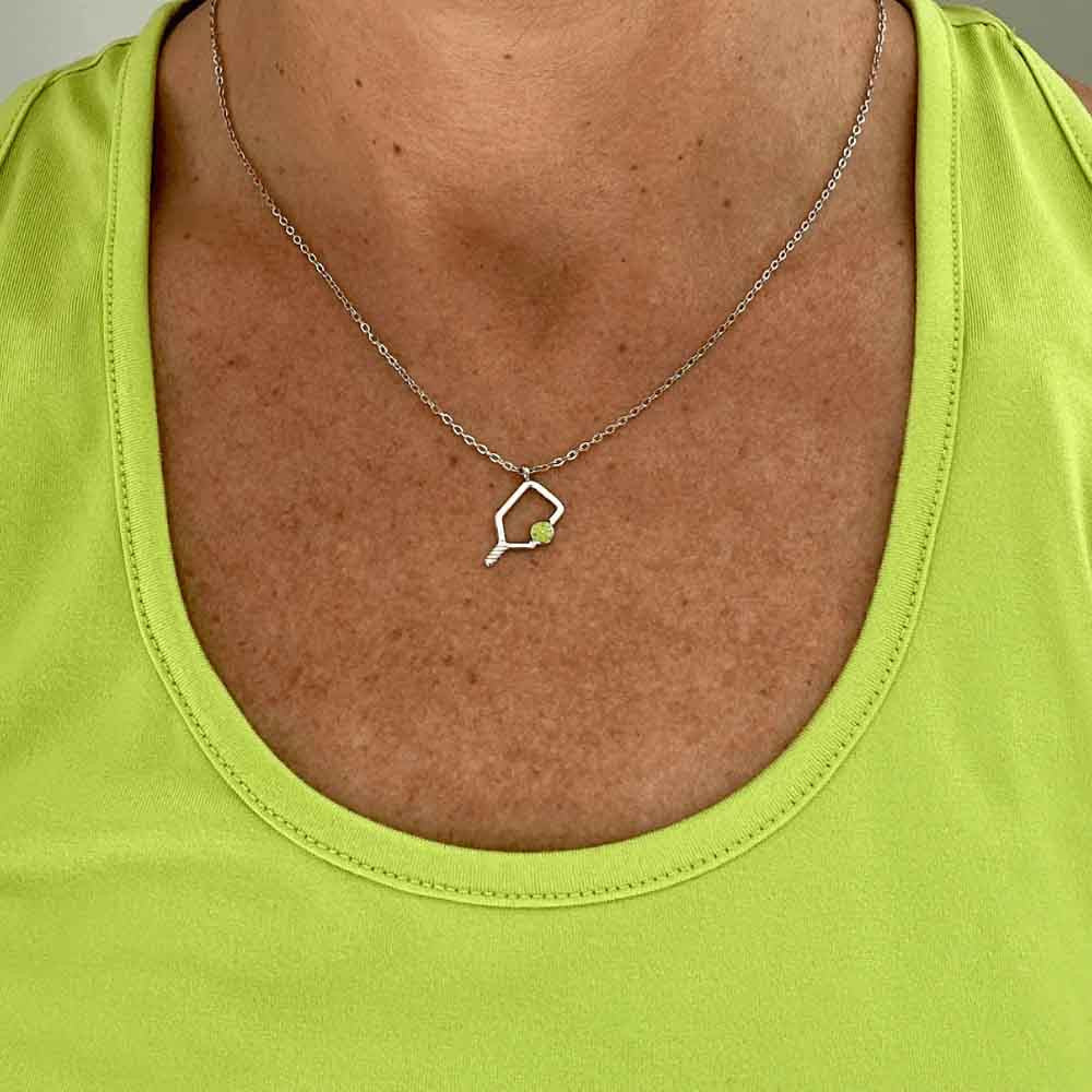 Born to Rally Color Pop Pickleball Necklace | Pickleball Sports Great Value