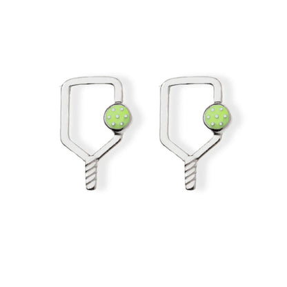 Born to Rally Color Pop Pickleball Paddle Stud Earrings | Pickleball Sports Latest