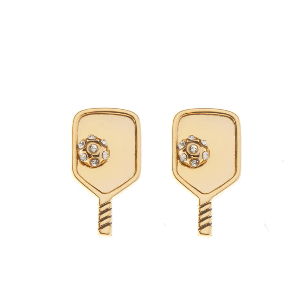 Born to Rally Pickleball Paddle Stud Earrings | Pickleball Sports Top Pick