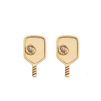 Born to Rally Pickleball Paddle Stud Earrings | Pickleball Sports Top Pick