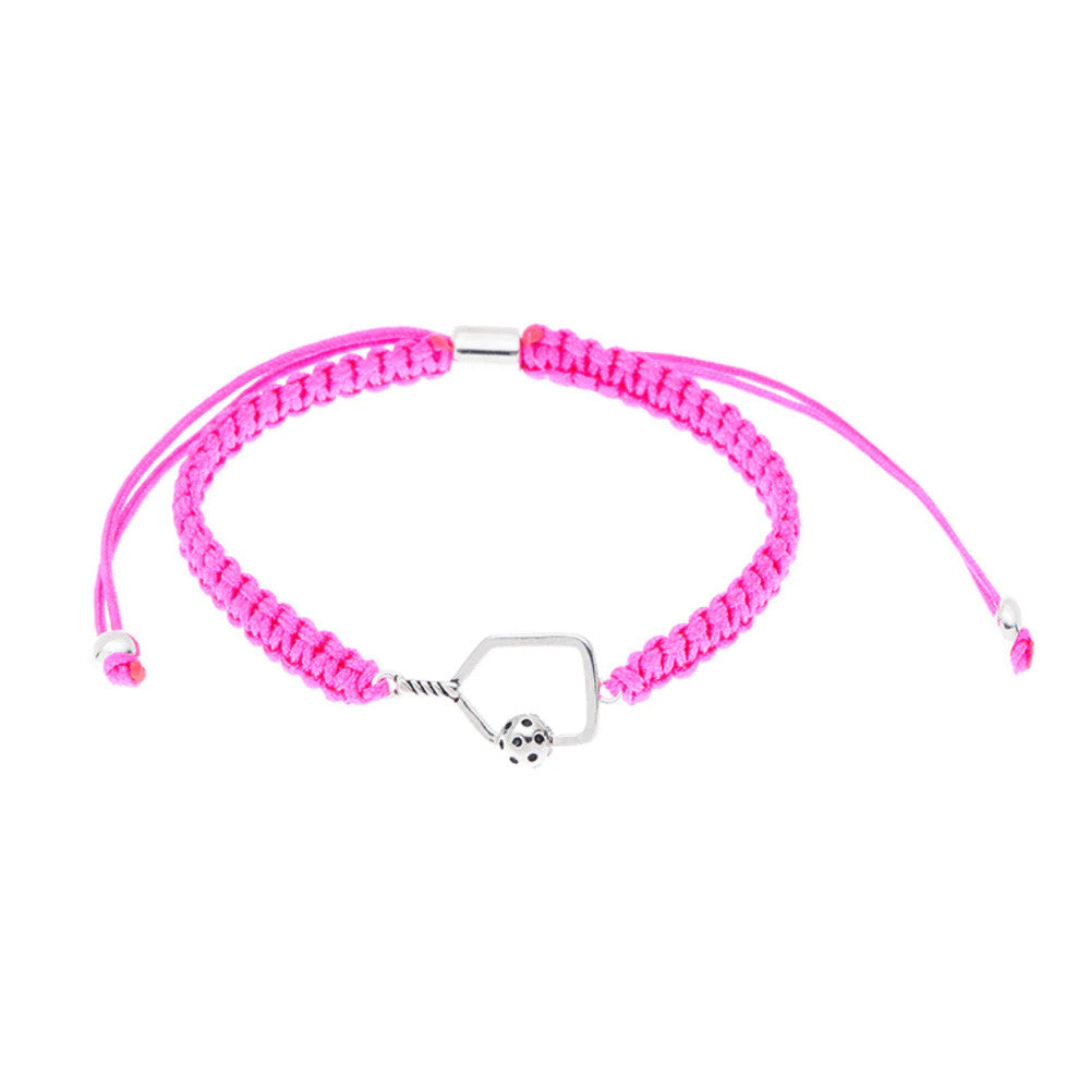 Born to Rally Pickleball Paddle Adjustable Rope Bracelet | Pickleball Sports Everyday