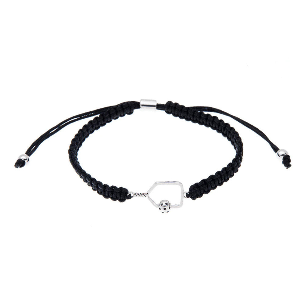 Born to Rally Pickleball Paddle Adjustable Rope Bracelet | Pickleball Sports Everyday