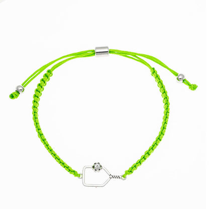 Born to Rally Pickleball Paddle Adjustable Rope Bracelet | Pickleball Sports Everyday