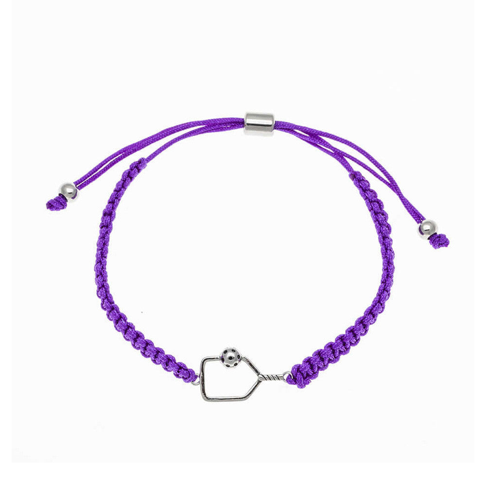 Born to Rally Pickleball Paddle Adjustable Rope Bracelet | Pickleball Sports Everyday