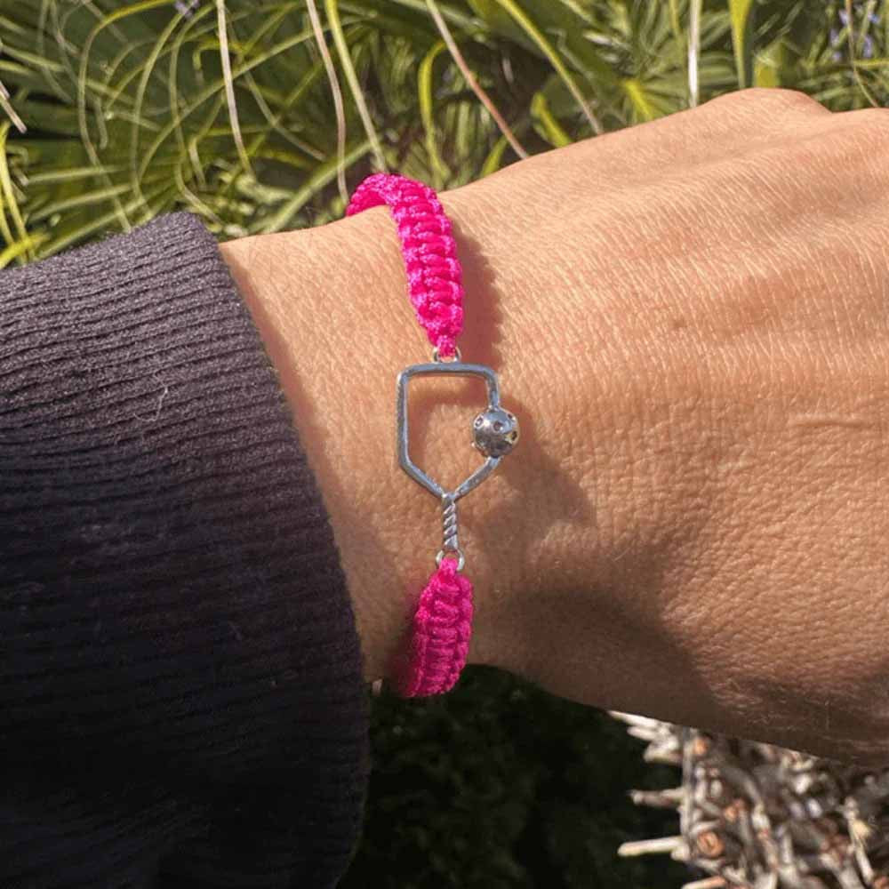 Born to Rally Pickleball Paddle Adjustable Rope Bracelet | Pickleball Sports Everyday