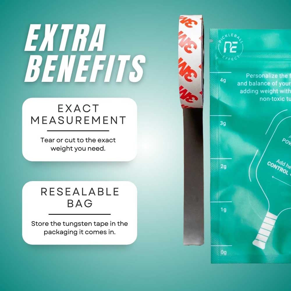 Pickleball Effect Tungsten Weighted Tape | Pickleball Sports Top Pick