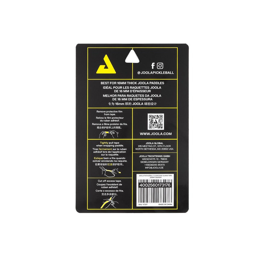 JOOLA Pickleball Clear Edge Guard Tape | Pickleball Sports Everyday