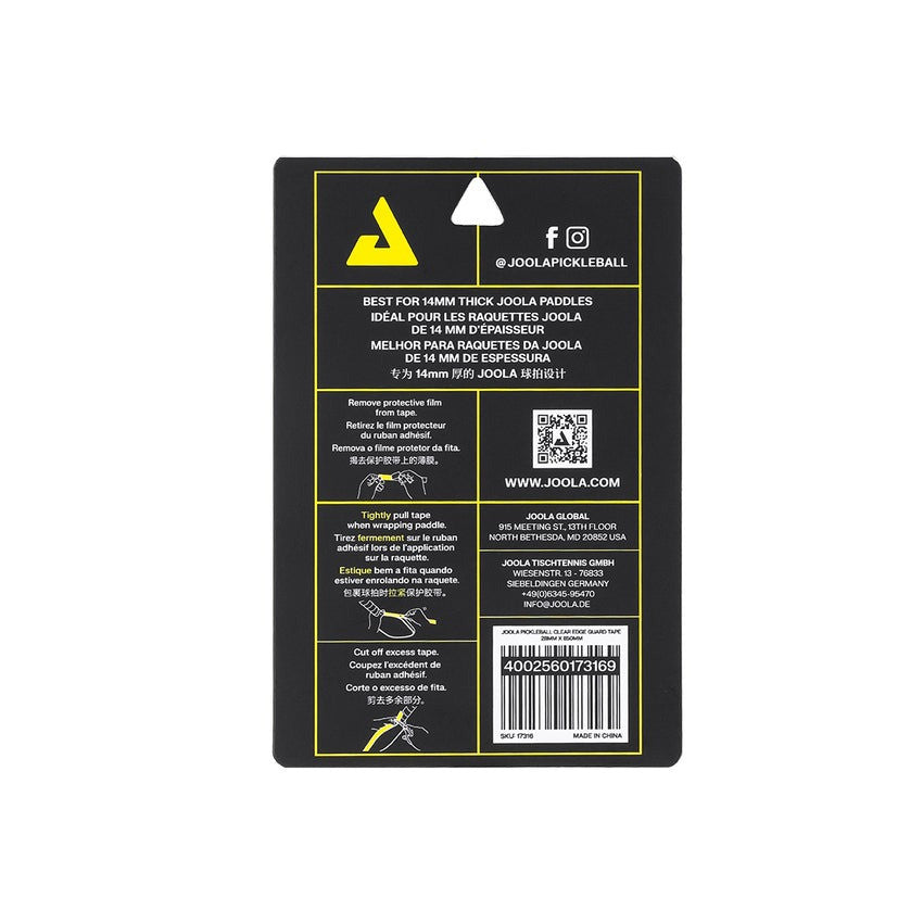 JOOLA Pickleball Clear Edge Guard Tape | Pickleball Sports Everyday