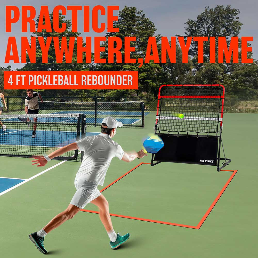 NET PLAYZ 4FT Pickleball Rebounder | Pickleball Sports Everyday