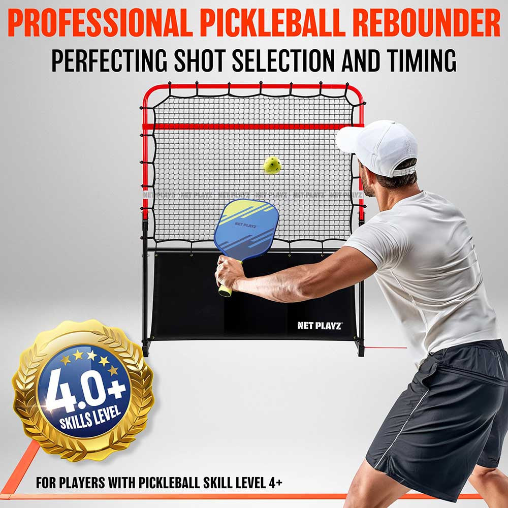 NET PLAYZ 4FT Pickleball Rebounder | Pickleball Sports Everyday