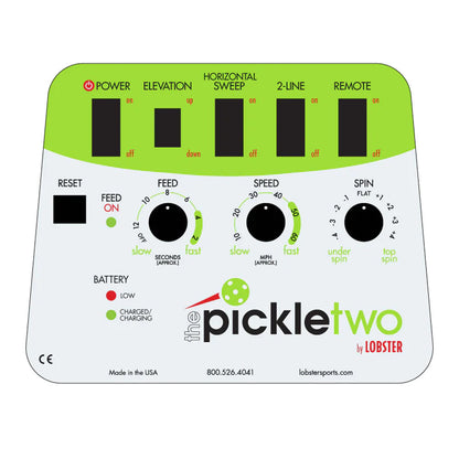 The Pickle Two Ball Machine by Lobster | Pickleball Sports Great Value
