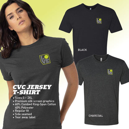 ZER002 PB Love T-Shirt - Unisex | Pickleball Sports Latest