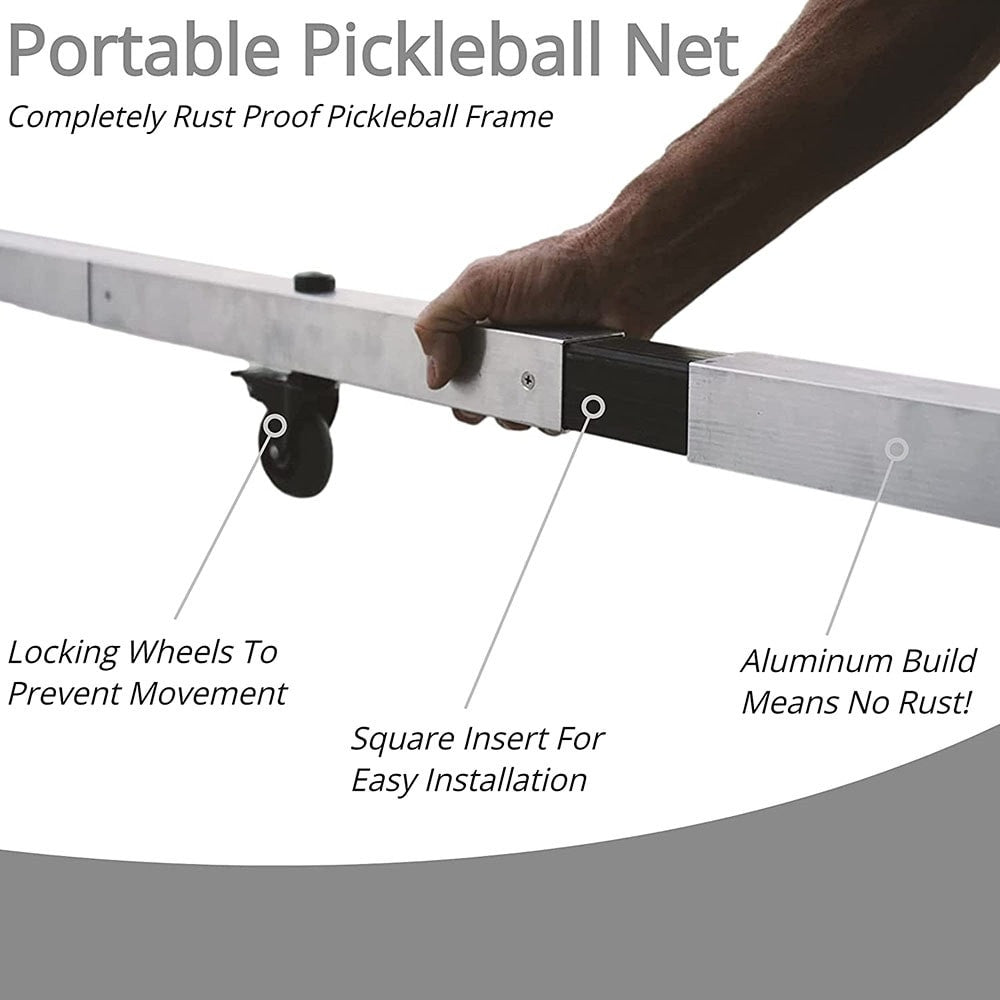 Dominator Rolling Portable Pickleball Net | Pickleball Sports Latest