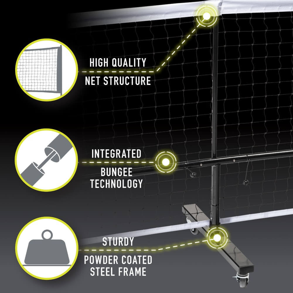 Franklin Portable Pickleball Net System with Wheels | Pickleball Sports Trusted