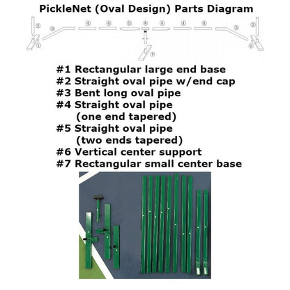 PickleNet Portable Net (Oval Design) Replacement Parts | Pickleball Sports Top Pick