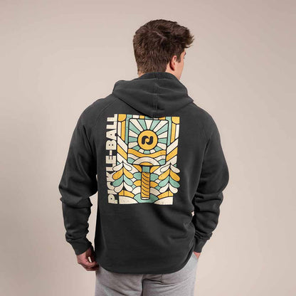 Heritage Pickle-ball Paddle Hooded Sweatshirt - Unisex | Pickleball Sports Top Pick