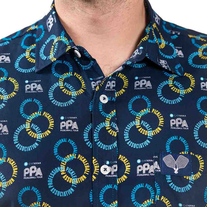 PPa Circle Short Sleeve Button Down Shirt - Unisex | Pickleball Sports Everyday