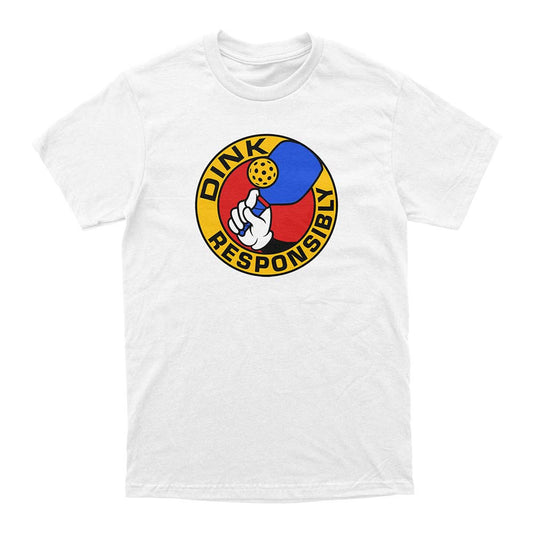 Wallflower Dink Responsibly T-Shirt - Unisex | Pickleball Sports Latest