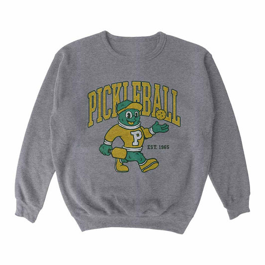 Wallflower Varsity Crewneck Sweatshirt - Unisex | Pickleball Sports Everyday