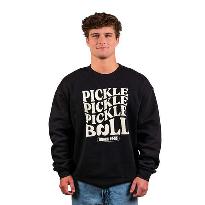 Heritage Pickle Pickle Pickle-ball Crewneck Sweatshirt - Unisex | Pickleball Sports Top Pick