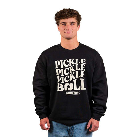 Heritage Pickle Pickle Pickle-ball Crewneck Sweatshirt - Unisex | Pickleball Sports Top Pick