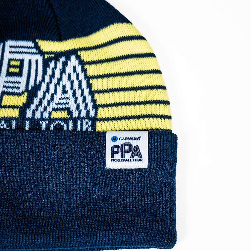 PPa Jacquard Pom Beanie | Pickleball Sports Essential