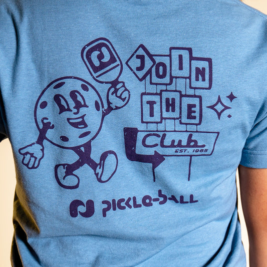 Heritage Pickle-ball Join The Club Retro Ball Tee | Pickleball Sports Value