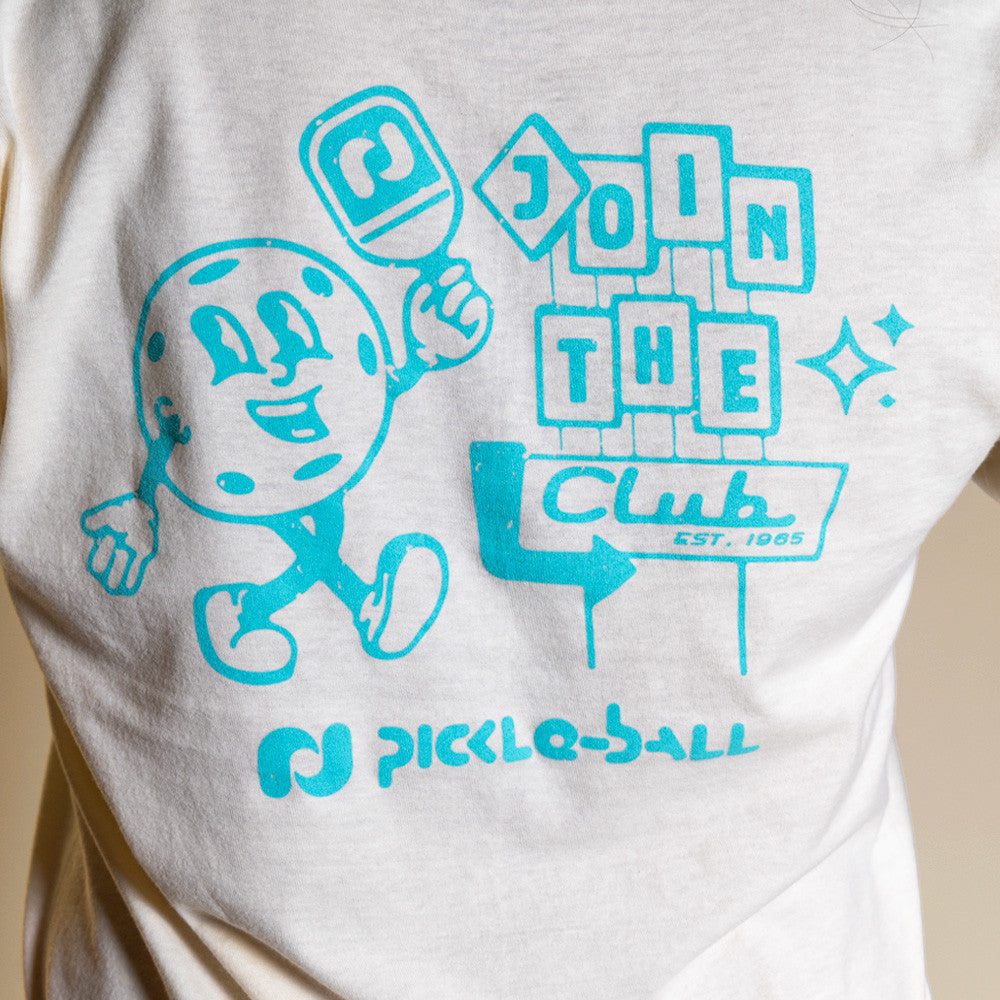 Heritage Pickle-ball Join The Club Retro Ball Tee | Pickleball Sports Value