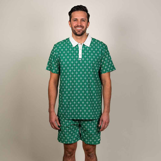 Heritage Pickle-ball Logo Polo - Unisex | Pickleball Sports Quality