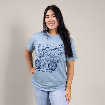 Heritage Pickle-ball Bike Tee - Unisex | Pickleball Sports Customer Favorite