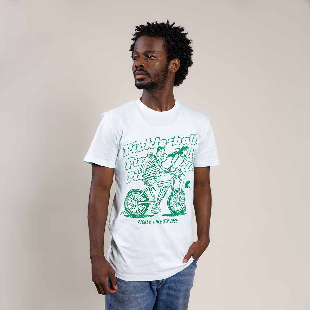 Heritage Pickle-ball Bike Tee - Unisex | Pickleball Sports Customer Favorite