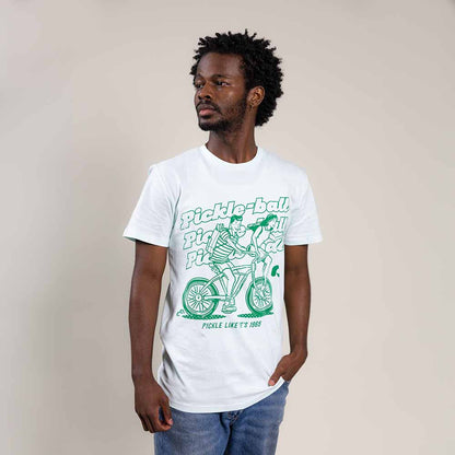 Heritage Pickle-ball Bike Tee - Unisex | Pickleball Sports Customer Favorite