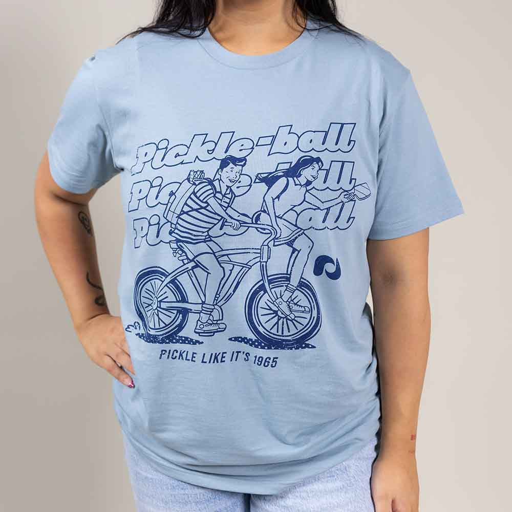 Heritage Pickle-ball Bike Tee - Unisex | Pickleball Sports Customer Favorite