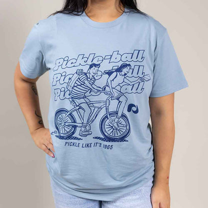Heritage Pickle-ball Bike Tee - Unisex | Pickleball Sports Customer Favorite
