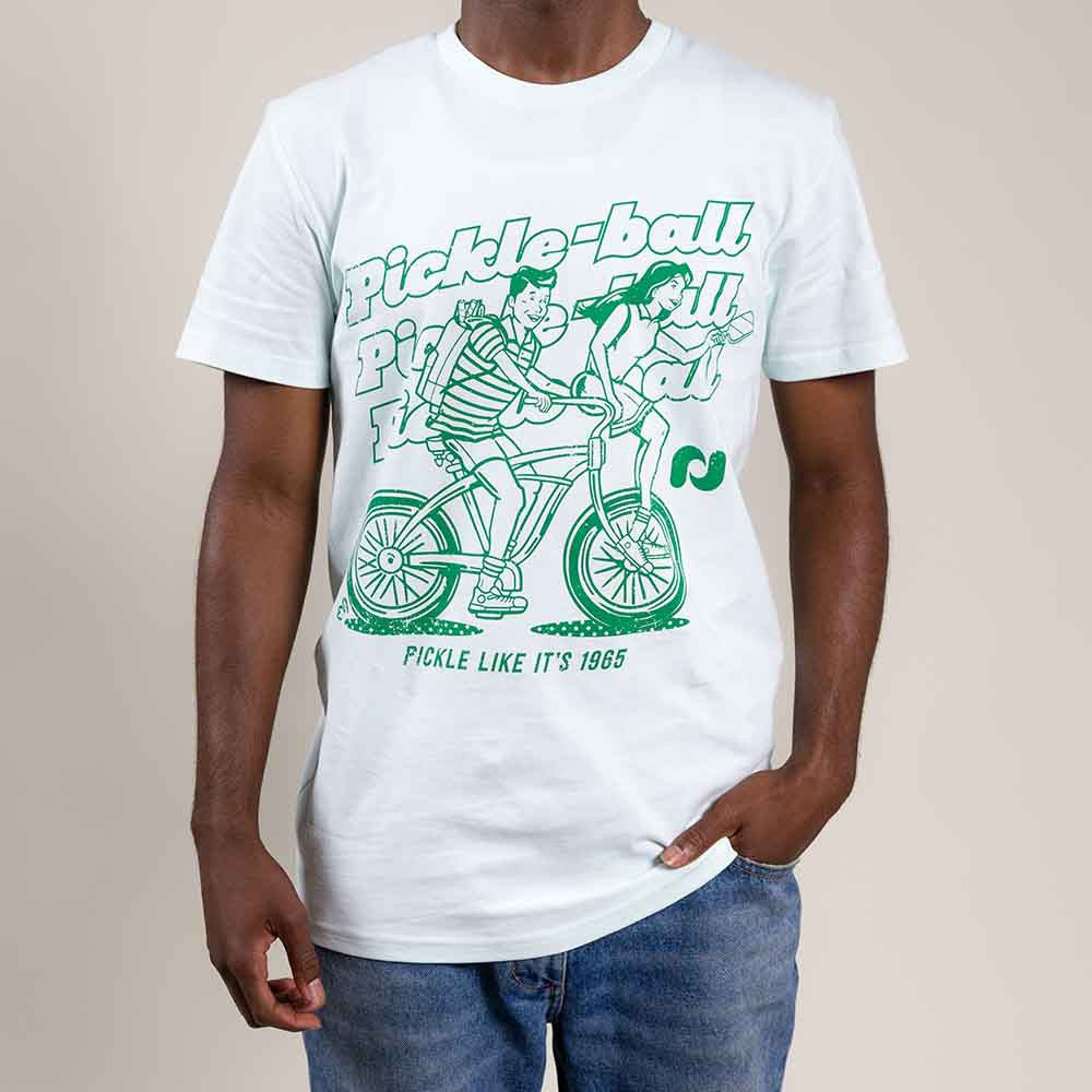 Heritage Pickle-ball Bike Tee - Unisex | Pickleball Sports Customer Favorite