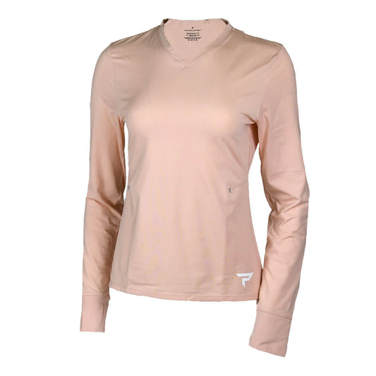 Paddletek Long Sleeve V-Neck Tee | Pickleball Sports Customer Favorite