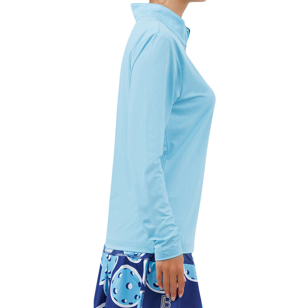 Pickleball Bella Quarter Zip Long Sleeve Shirt | Pickleball Sports Trusted
