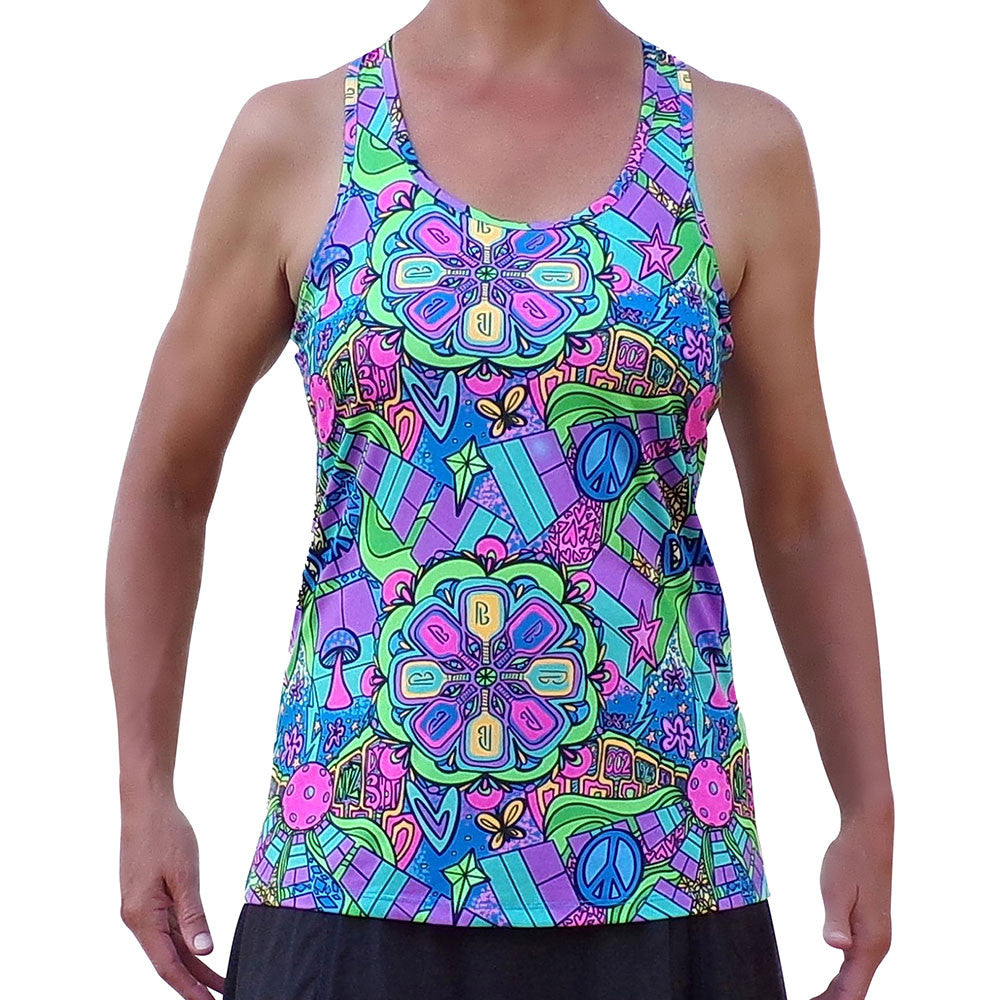 Pickleball Bella  Groovy Racerback Tank | Pickleball Sports Top Pick