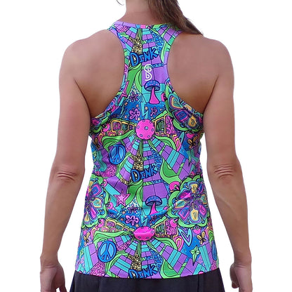 Pickleball Bella  Groovy Racerback Tank | Pickleball Sports Top Pick