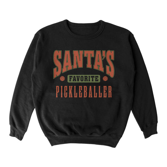 Wallflower Santa Favorite Crewneck Sweatshirt - Unisex | Pickleball Sports Classic