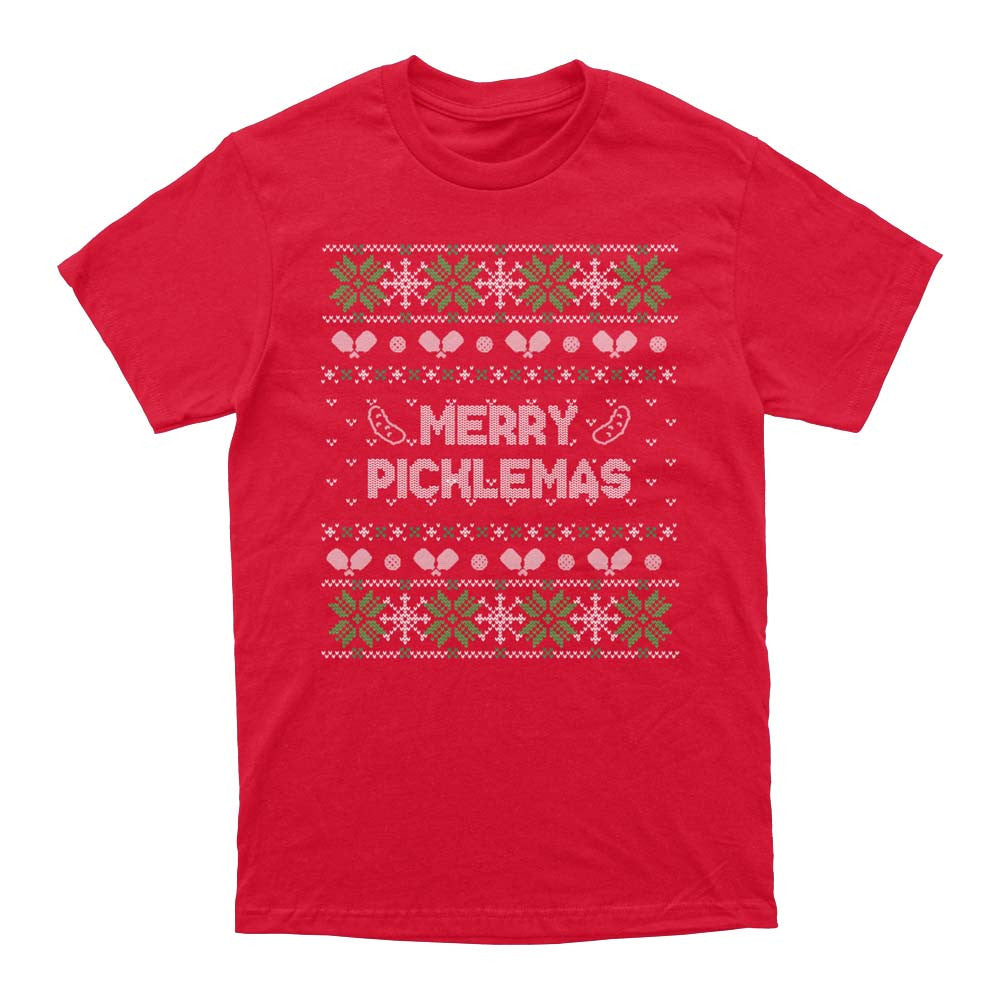 Wallflower Merry Xmas Fairisle T-Shirt - Unisex | Pickleball Sports Everyday