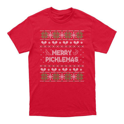 Wallflower Merry Xmas Fairisle T-Shirt - Unisex | Pickleball Sports Everyday