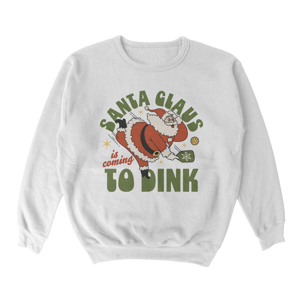 Wallflower Santa Clause Dink Crewneck Sweatshirt - Unisex | Pickleball Sports Essential