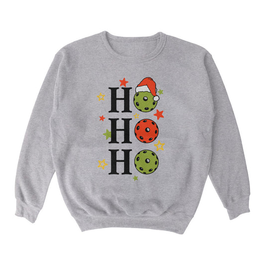 Wallflower Ho Ho Ho PB Crewneck Sweatshirt - Unisex | Pickleball Sports Value