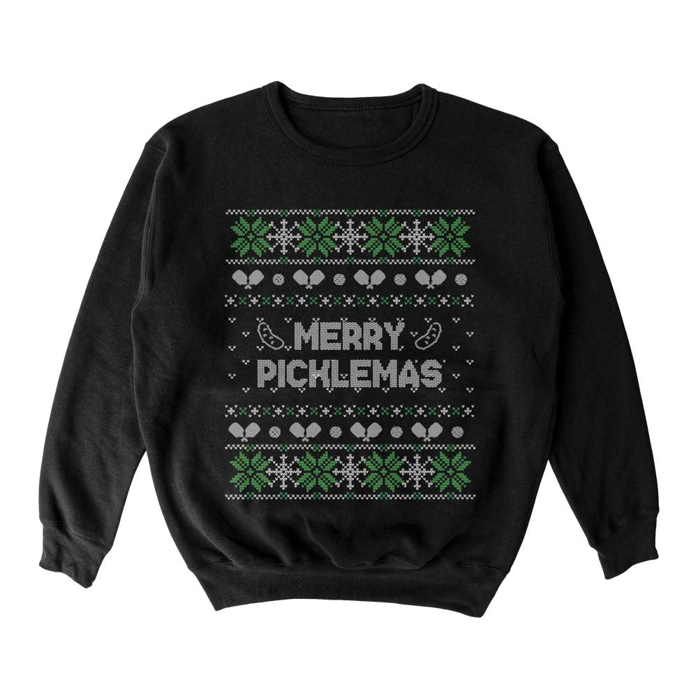 Wallflower Merry Xmas Fairisle Crewneck Sweatshirt - Unisex | Pickleball Sports Great Value