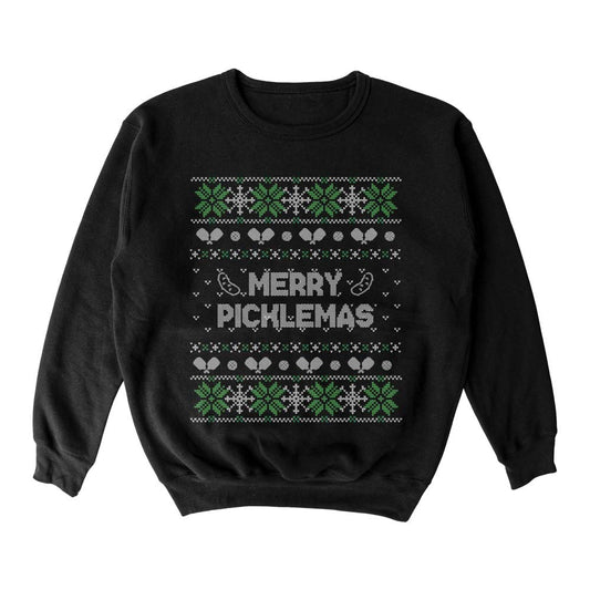 Wallflower Merry Xmas Fairisle Crewneck Sweatshirt - Unisex | Pickleball Sports Great Value